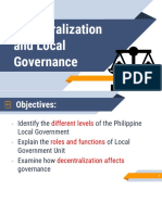 Decentralization and Local Governance