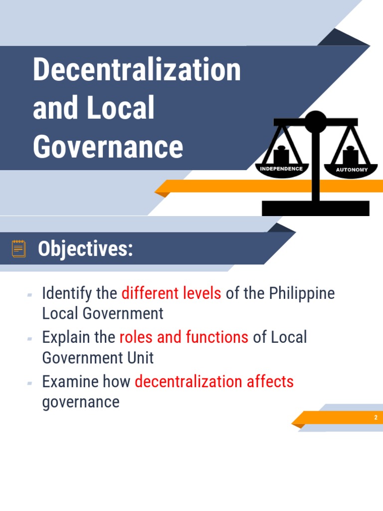 Decentralization and Local Governance in the Philippines | PDF ...