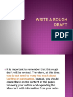 Write A Rough Draft