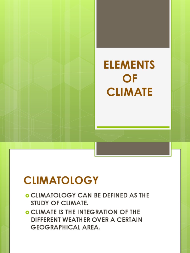 Elements OF Climate | PDF | Rain | Humidity