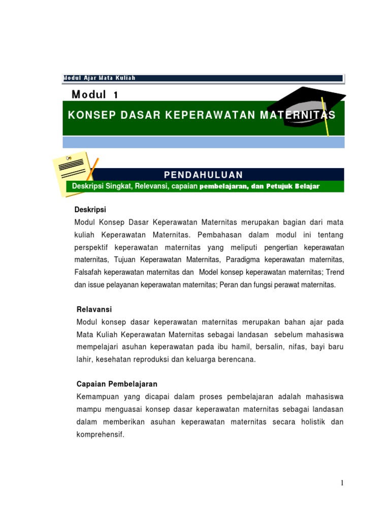 Konsep Dasar Keperawatan Maternitas | PDF | Sains & Matematika
