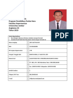 Form Biodata Arif Gustyawan