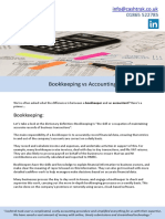 Bookkeeping Vs Accounting
