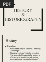 History and Historiography