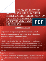 Equations in Enzyme Kinetics