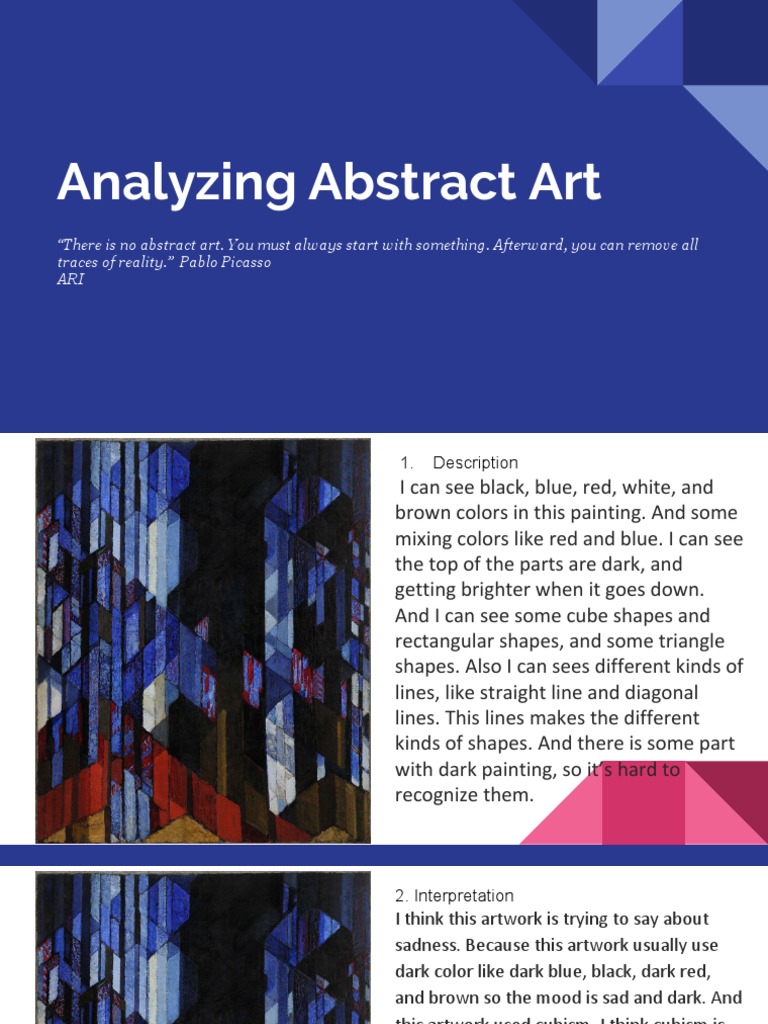 Analyzing Abstract Art PDF Abstract Art Rectangle