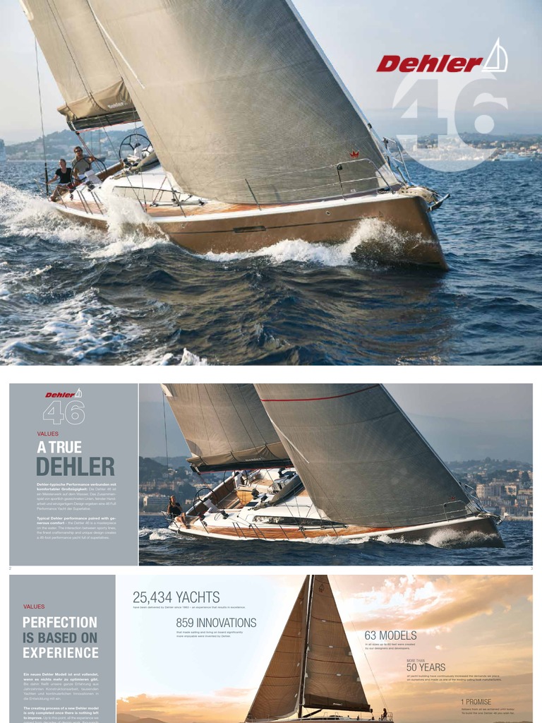 Dehler 46 Broschuere | PDF | Sail | Water Transport