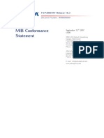 FSP3000 R7 16.3 MIB Conformance Statement