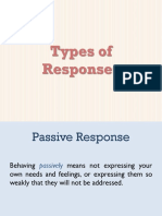 Types of Responses