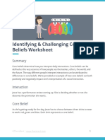 Core Beliefs Worksheet PDF