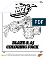 Blaze and Aj Coloring Pack