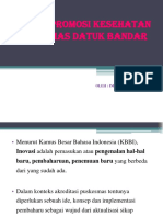 Inovasi Promosi Kesehatan Puskesmas Datuk Bandar