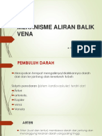 Mekanisme Aliran Balik Vena