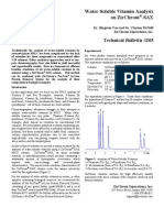 Water-Soluble Vitamin Analysis On Zirchrom - Sax: Dr. Bingwen Yan and Dr. Clayton Mcneff Zirchrom Separations, Inc