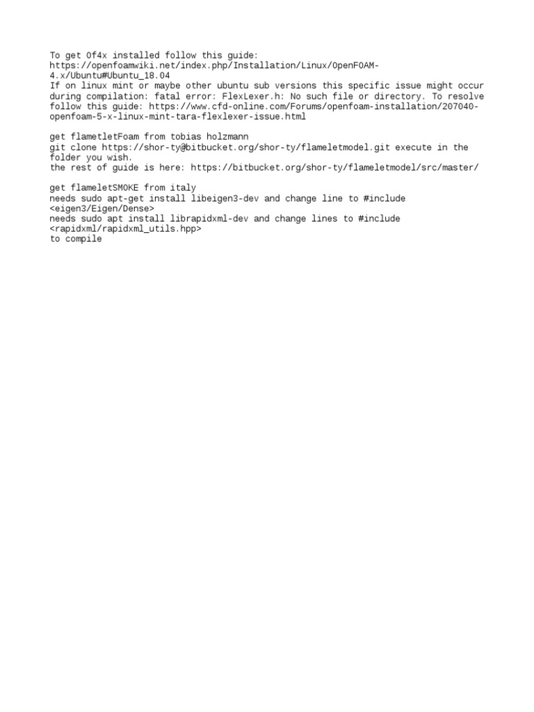 OpenFOAM 4.x Installation Guide | PDF