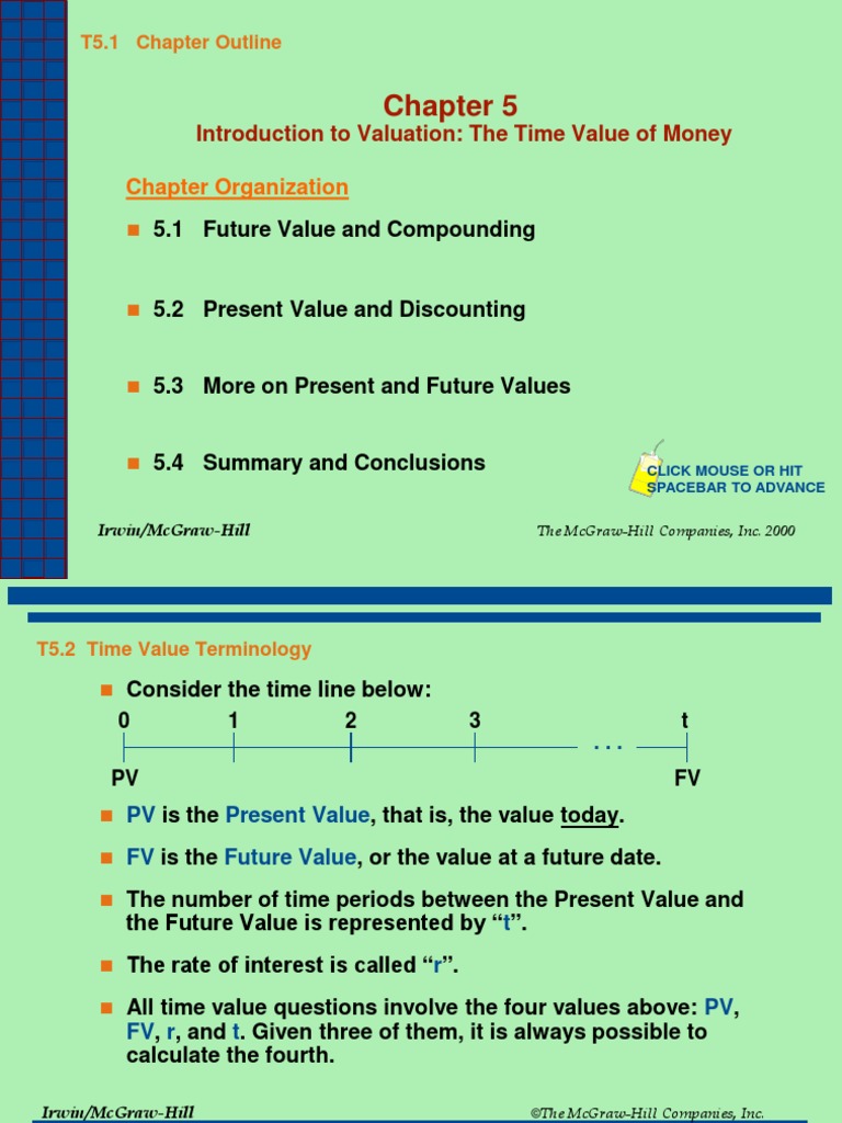 Introduction To Valuation: The Time Value of Money: Chapter ...