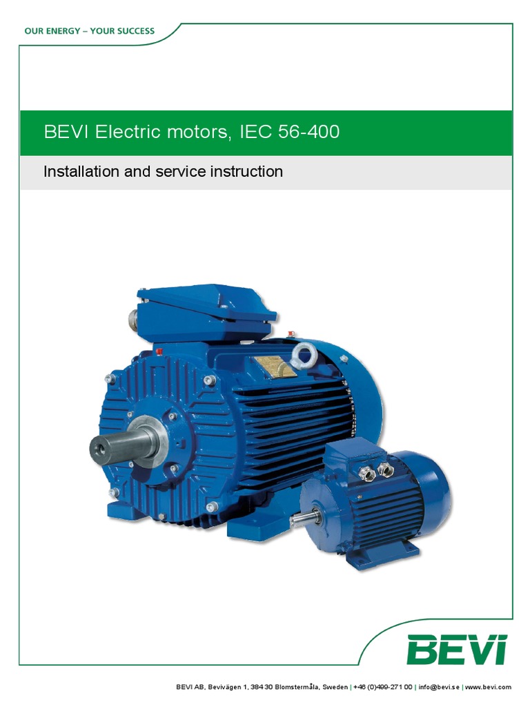 BEVI Electrical Motor Manual en | PDF | Electric Motor | Power Inverter