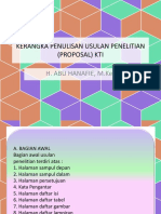 Materi 6 Kerangka Penulisan Proposal KTI