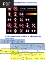 Lecture 7: Hydrogen Atom Wavefunctions