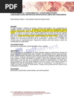 artigo performatividade