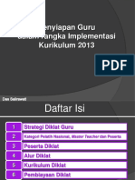 Penyiapan Pelatihan Guru Kur 2013