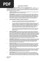 Sample MSA Between Operator Contractor