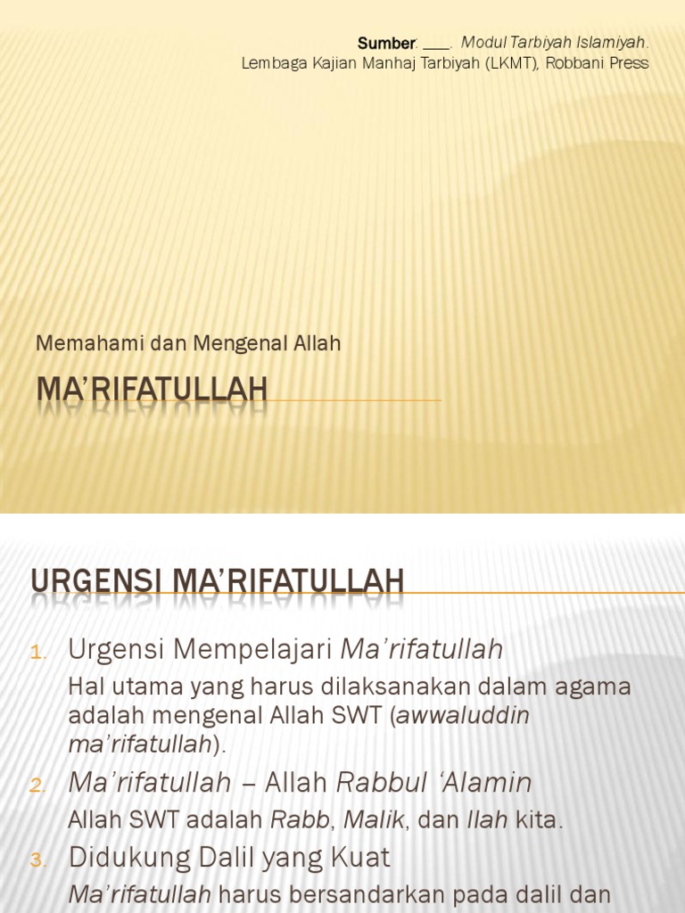 Ma'rifatullah