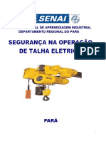 Segurança na operação de talha elétrica SENAI Pará