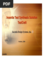 Incentia Test Synthesis Solution Testcraft