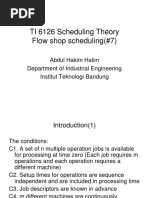 TI 6126 Scheduling Theory Flow Shop Scheduling (#7)