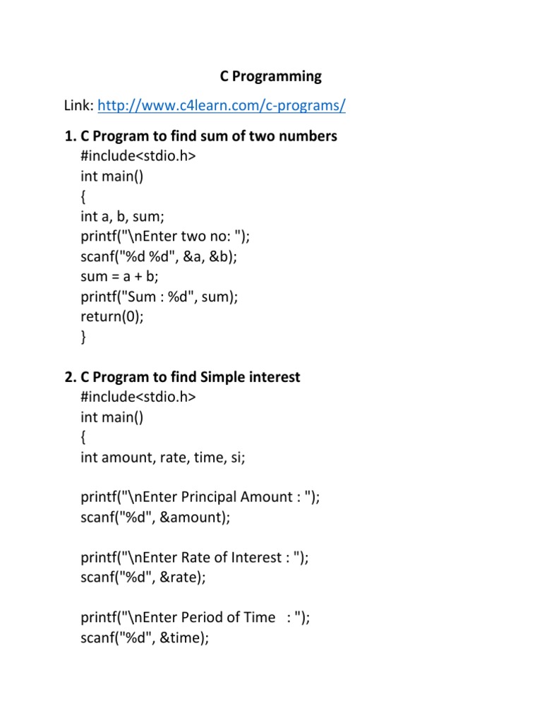 C Programming Lab | PDF | Workweek And Weekend | Area