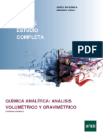 Guía Química Analítica: Análisis volumetrico y gravimétrico