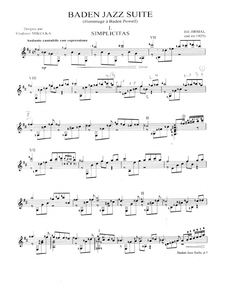 Baden Jazz Suite Pdf