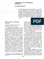 Planificacion Y Organizacion de Programas Nacionales de Nutricion Dres. J. M. Bengoa ' y R. Rueda-Williamson '