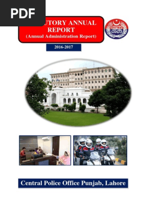 Statutary Annual Report 16 17 Pdf Inspector Police