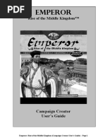 Emperor Rise of The Middle Kingdom - Campaign Creator Users Guide PDF