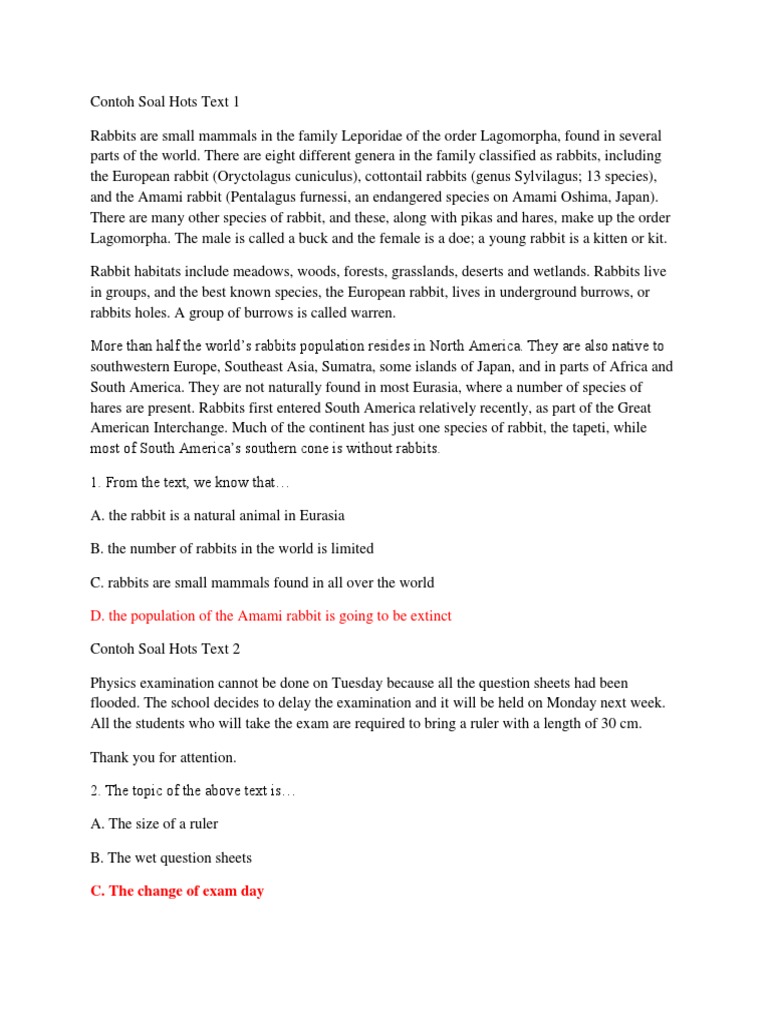 Contoh Soal Hots Text 1 Vasodilation Hypertension
