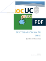Apv Y Su Aplicacion en Chile: (Subtítulo Del Documento)