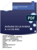 Análisis de La Norma A-140 DE RND: Universidad Privada San Pedro Filial Piura