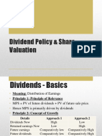 Dividend Policy & Share Valuation
