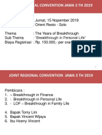 Joint Regional Convention Jawa 3 TH 2019