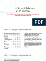 Effect of Catalysis on Reactivities