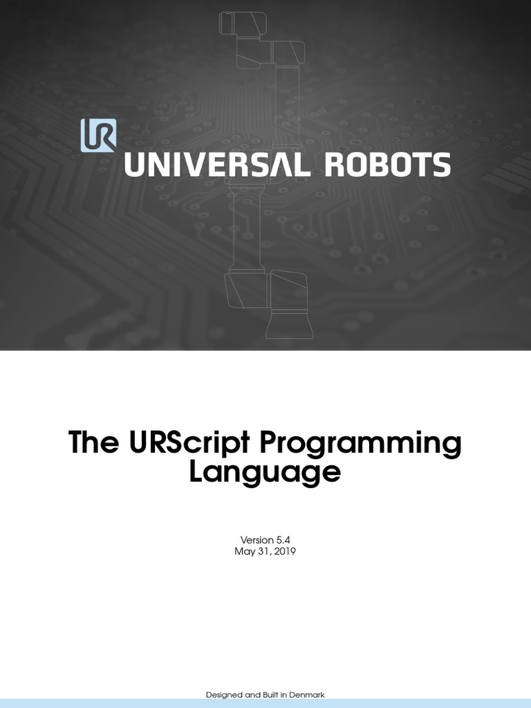 Script Manual Universal Robots PDF Scope Science