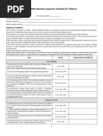 STI SP001 Monthly Inspection Checklist (6 Edition)