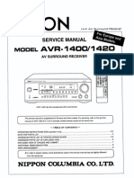 Denon AVR-1400 1420 SM Service Manual.PDF
