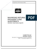 Maximising Returns On Provident Fund Investments: (Winter Internship Report)