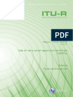 Use of Very Small Aperture Terminals (Vsats) : Report Itu-R S.2278
