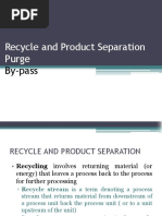 CHE112P Lecture Recycle - Bypass