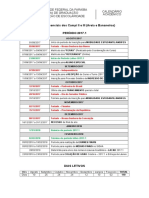 Calendário acadêmico