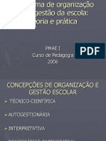 O sistema de organização  e de gestão da escola 2º Pedagogia.ppt